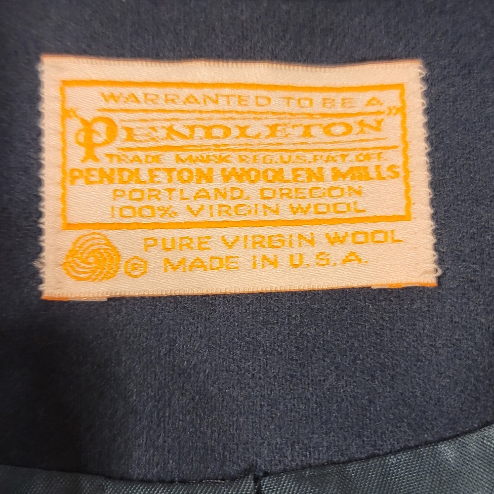 Vintage Virgin Wool Teal Pendleton Blazer - image 5